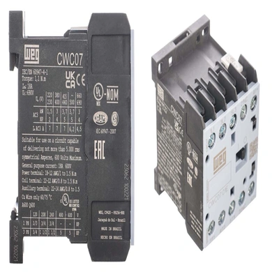 CONTATOR MINI;7A;3P;1NF AUX;24VDC