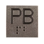 ETIQUETA "PB" BOTAO STEPC - PRETO