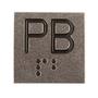 ETIQUETA "PB" BOTAO STEPC - PRETO