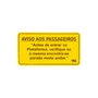 "ADESIVO ""AVISO AOS PASSAGEIROS""