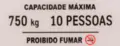 PLACA CAPAC. 10PES/750KG PORTUGUES