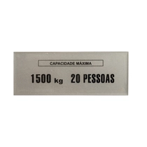 PLACA DE CAPACIDADE MAXIMA S/PESA