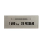 PLACA DE CAPACIDADE MAXIMA S/PESA
