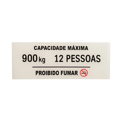 PLACA CAPAC. 12 PES./900KG PORTUGUE