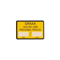 ETIQUETA P/TROCA DE GRAXA