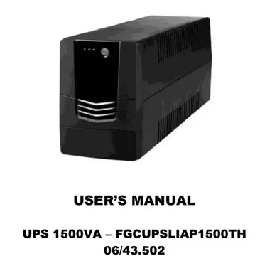 NOBREAK 230V 1500VA 600HZ 900W UPS