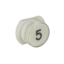 BOTAO BRANCO C/IMPRESSAO PRETA 5