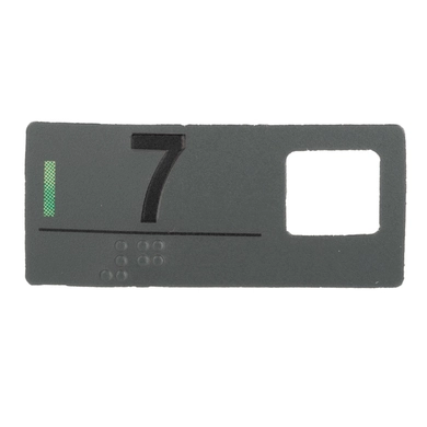 ETIQUETA SKY.GRAFITE 7 NUM. PRETO