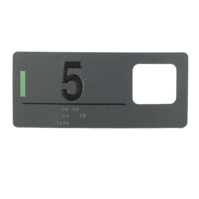 ETIQUETA SKY.GRAFITE 5 NUM. PRETO