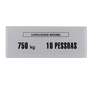 PLACA CAP MAXIMA S/ PESA. 10 PESS.