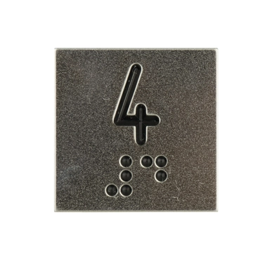 ETIQUETA "4" BOTAO STEPC PRETO