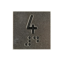 ETIQUETA "4" BOTAO STEPC PRETO