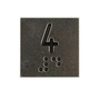 ETIQUETA "4" BOTAO STEPC PRETO
