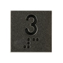 ETIQUETA "3" BOTAO STEPC - PRETO
