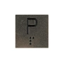 ETIQUETA "P" BOTAO STEPC-PRETO