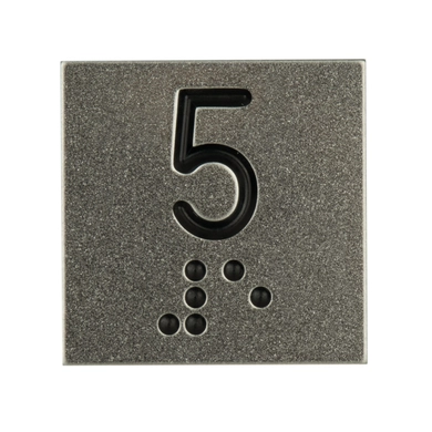 ETIQUETA "5" BOTAO STEP-PRETO