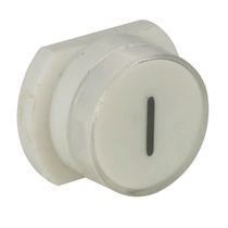 BOTAO BRANCO C/ IMPRESSAO PRETA 1