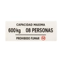 PLACA CAPAC. 08PES./600KG ESPANHOL